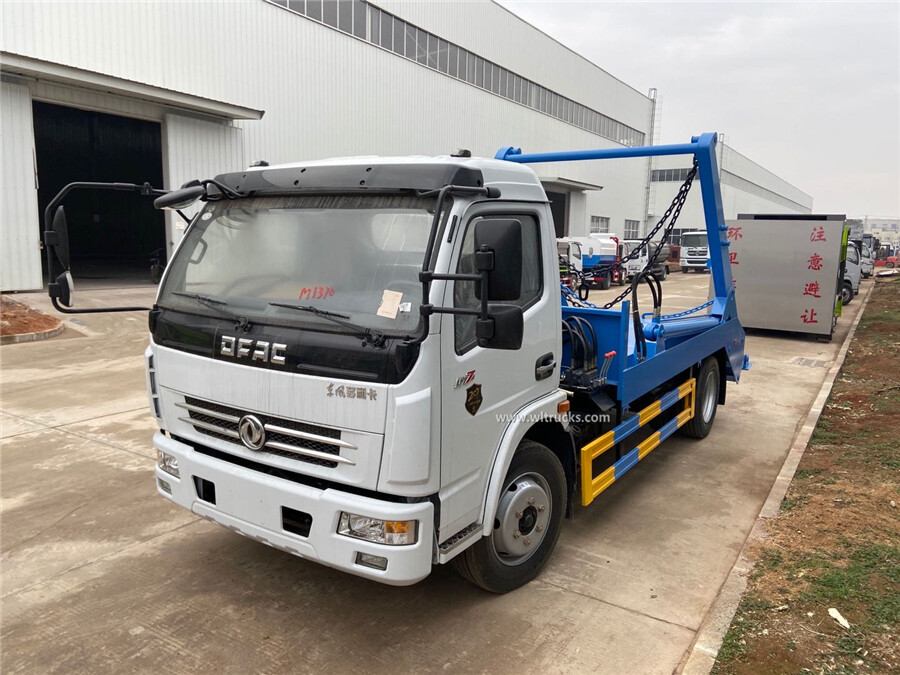 Dongfeng 5 cubic meters skip loader garbage truck