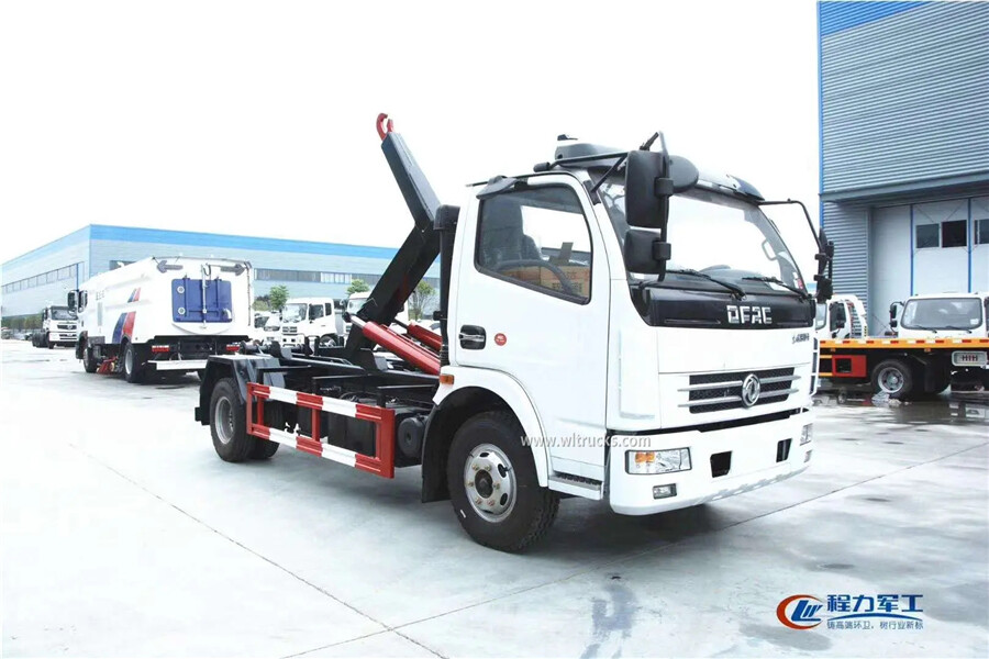 Dongfeng 6 ton hydraulic garbage truck