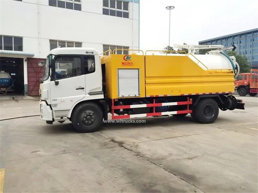 Dongfeng Kinrun 12000 liters Cleaning fecal suction truck