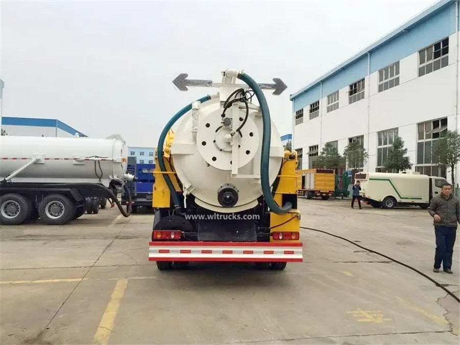Dongfeng Kinrun 12m3 vaccum jetting fecal suction truck 