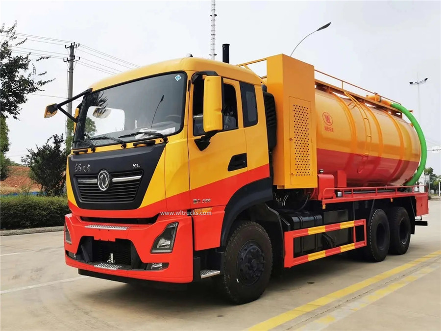 Dongfeng kinland 20m3 cleaning sewage suction truck