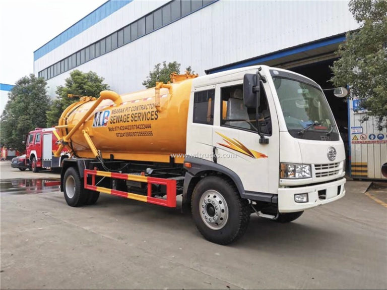 FAW 10cbm sewer suction trucks