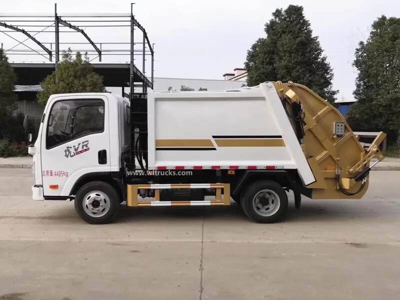 FAW 5m3 mini compactor waste truck