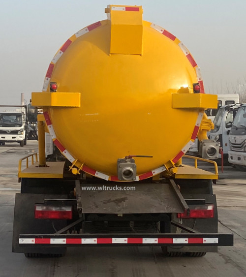 FAW 8000 liters vacuum sewage suction truck