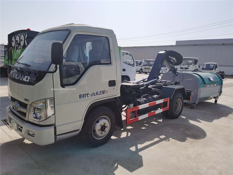 Foton 3 ton garbage container truck