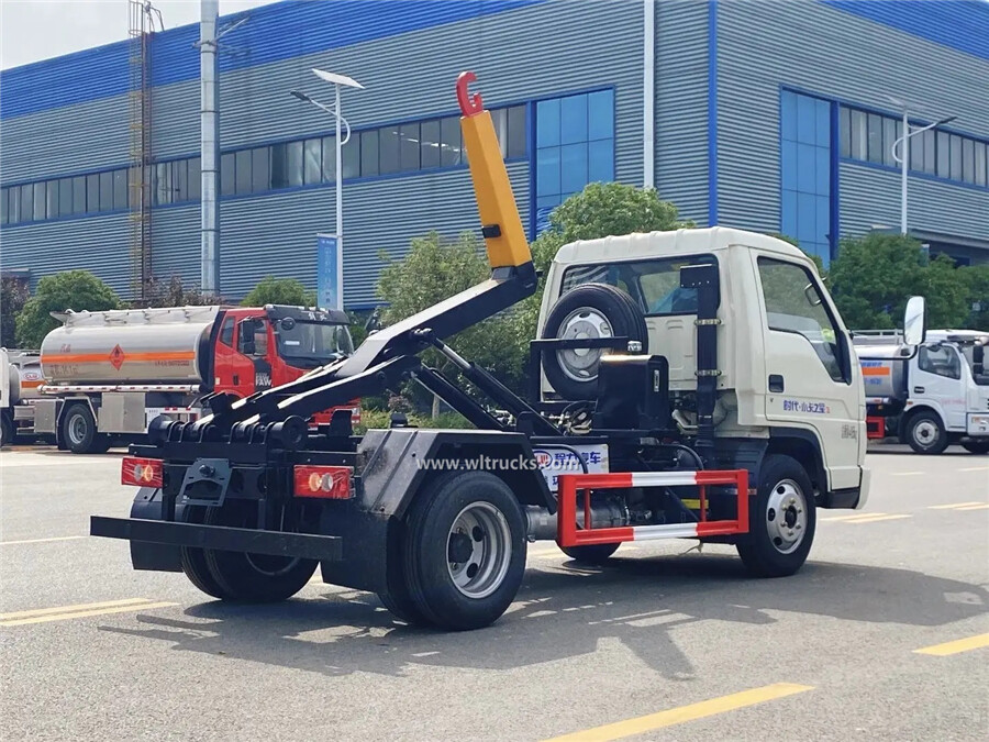 Foton 4cbm detachable bulk container garbage truck