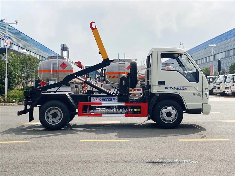 Foton 4m3 hook arm lifting garbage truck