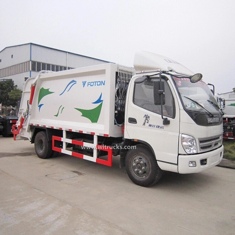 Foton 5 cubic meters mini waste compressor truck