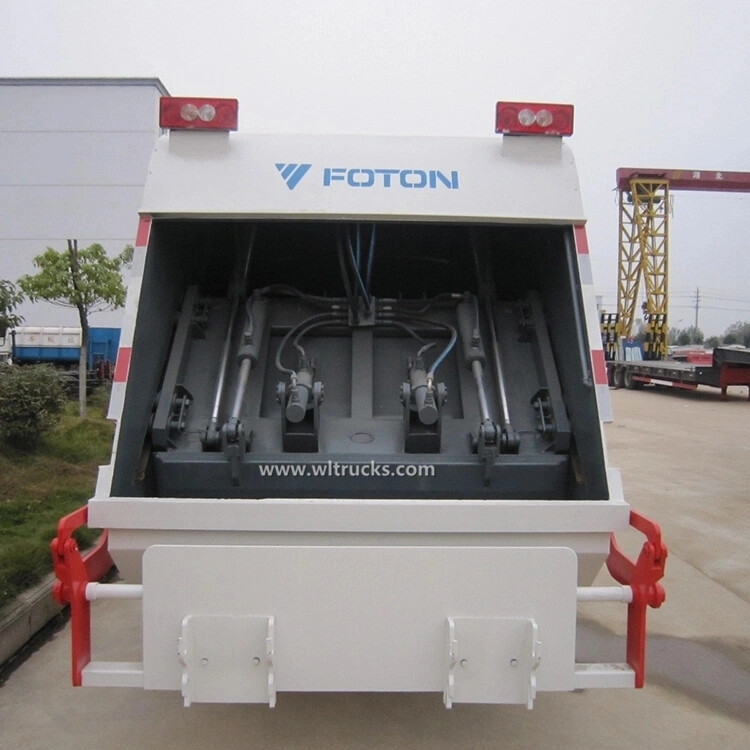 Foton 5 ton mini rubbish compressor truck