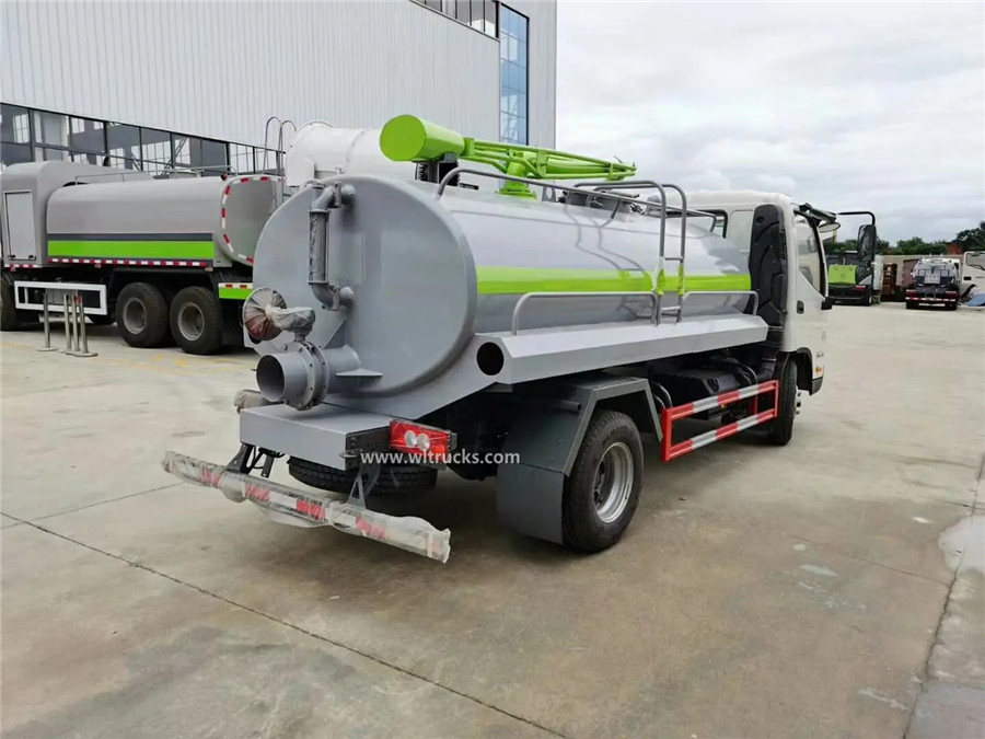 Foton 5000 liter septic tank vacuum trucks