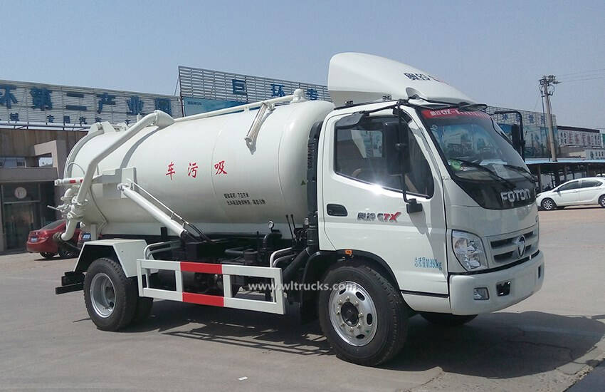 Foton 6cbm-8cbm sewage clean truck