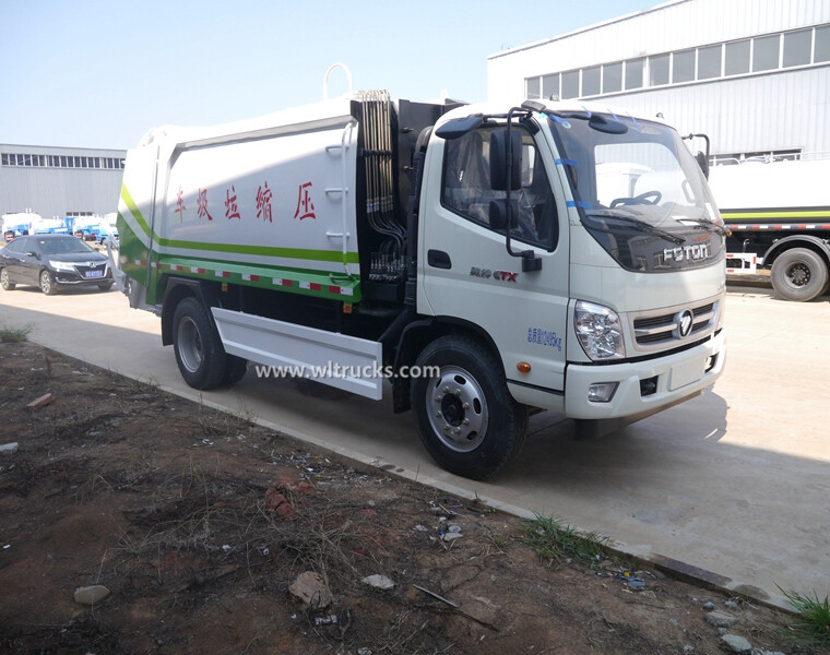 Foton 8cbm compactor refuse collection truck