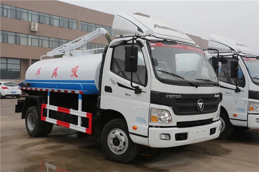 Foton Aumark 8000 liters fecal vaccum truck