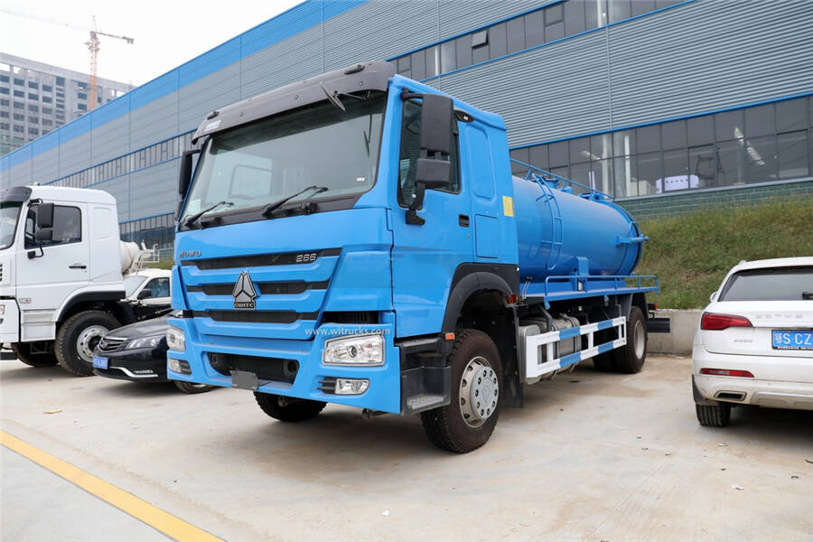 HOWO 12m3 sewage sucker truck