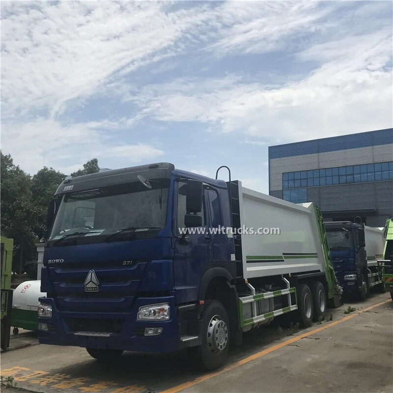 HOWO 18 cubic meters compactor rubbish disposal truck