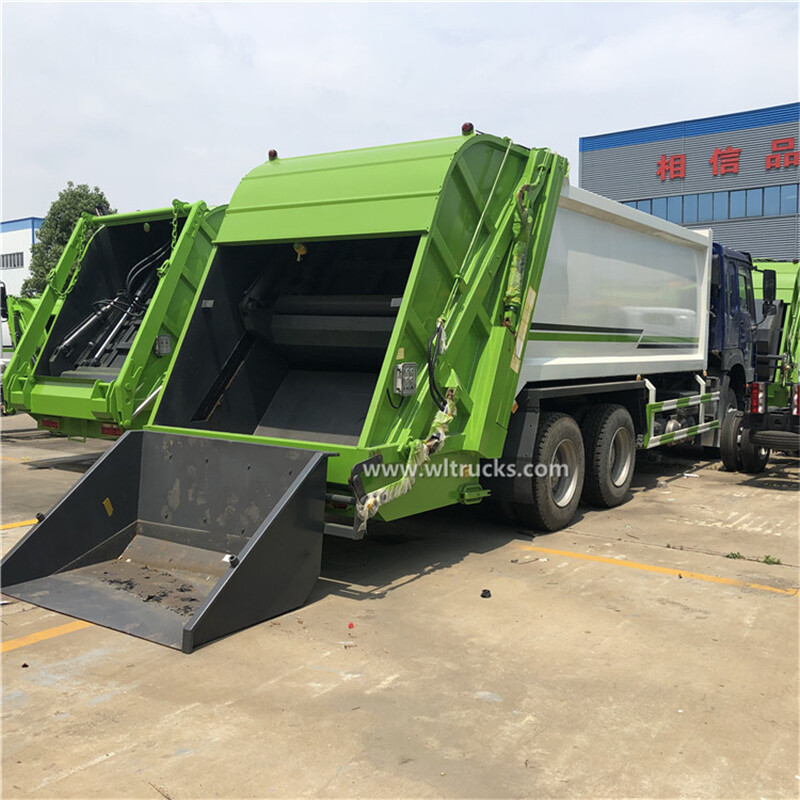 HOWO 18 ton compactor refuse disposal truck