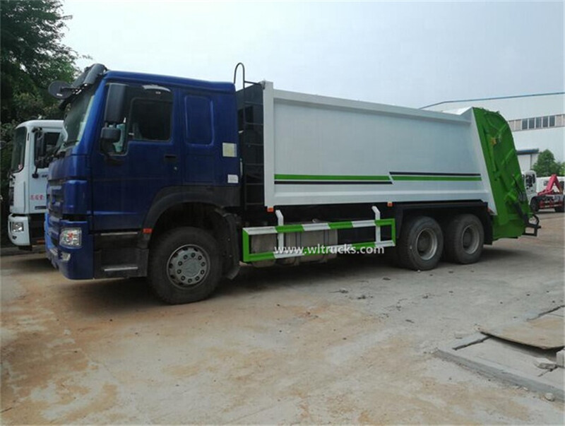 HOWO 18cbm compactor garbage disposal truck