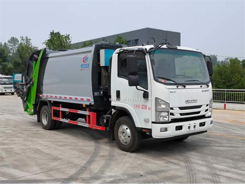 ISUZU ELF 5 cubic meters compactor refuse collection truck