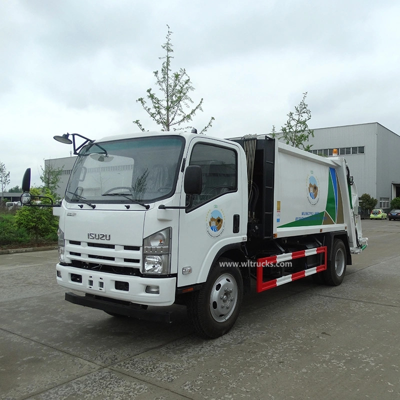 ISUZU ELF 8CBM compactor refuse collection truck