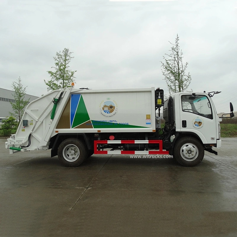 ISUZU ELF 8M3 compactor garbage collection truck