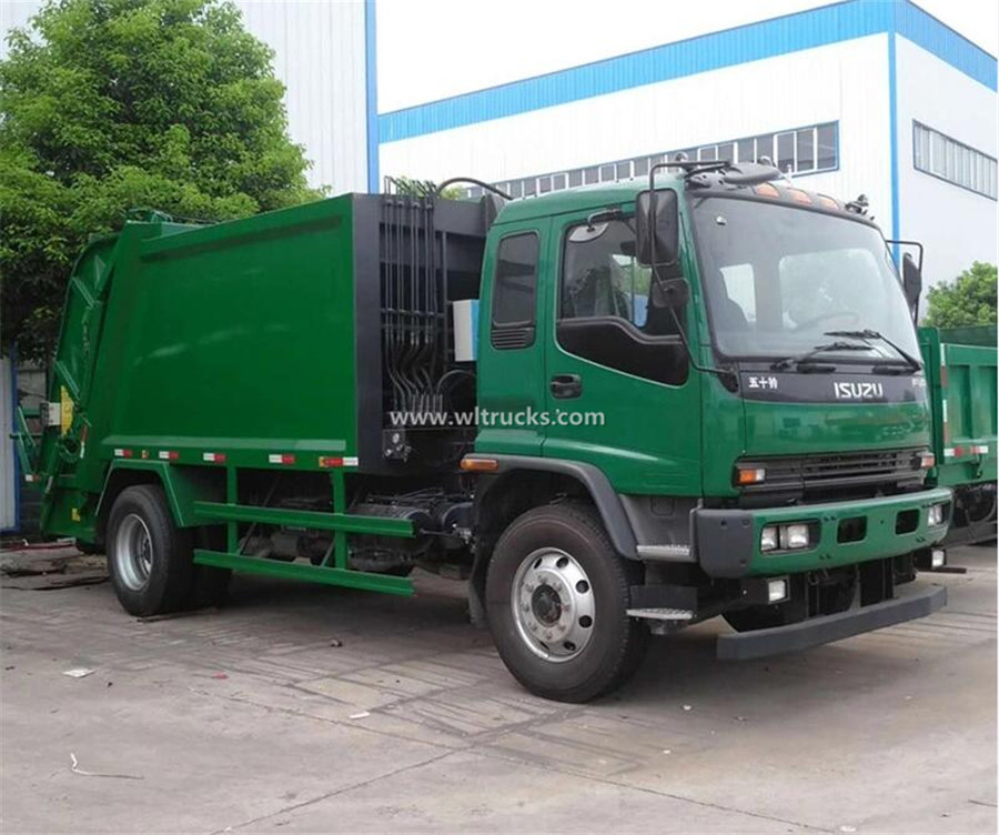 ISUZU FTR FVR 12CBM compactor waste collection truck