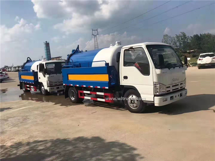 ISUZU NHR 5000 liters sewer jetting trucks