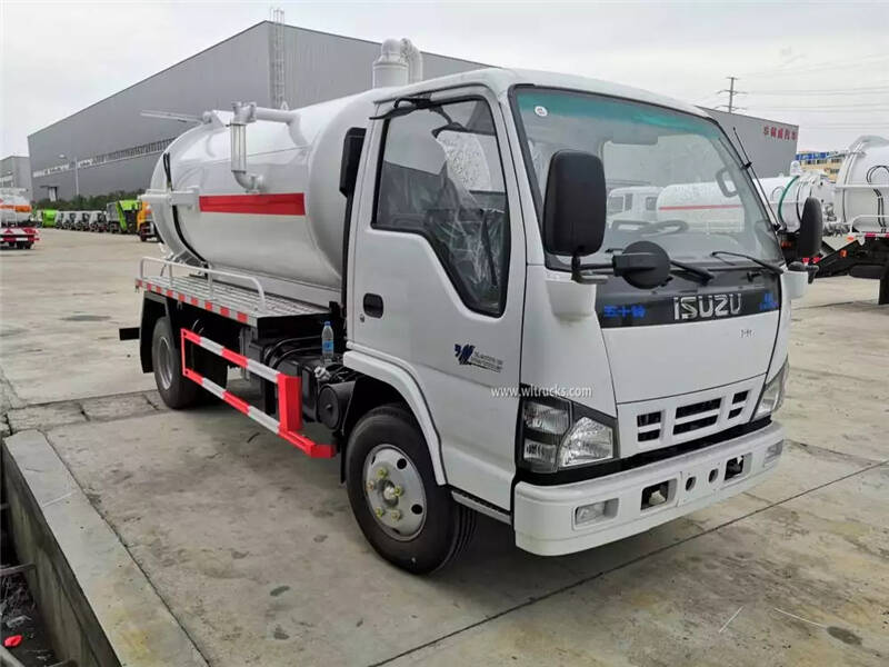 ISUZU NKR 8cbm vacuum sewer truck