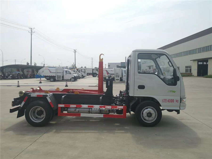 JAC 3 cubic meters hook arm garbage truck