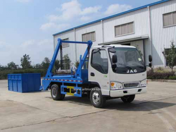 JAC 5cbm swing arm skip bin truck