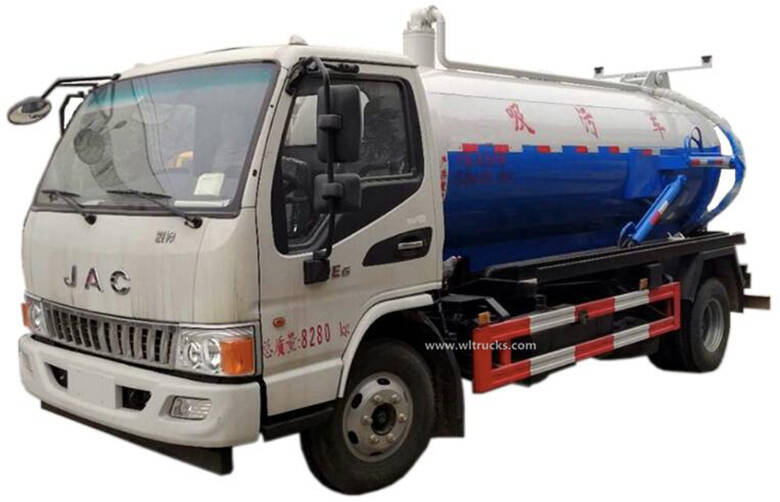 JAC 6000L-8000L sewage suction truck