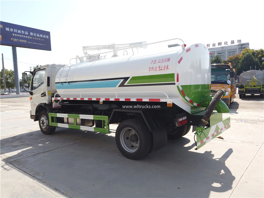 JAC 8cbm excrement suction truck