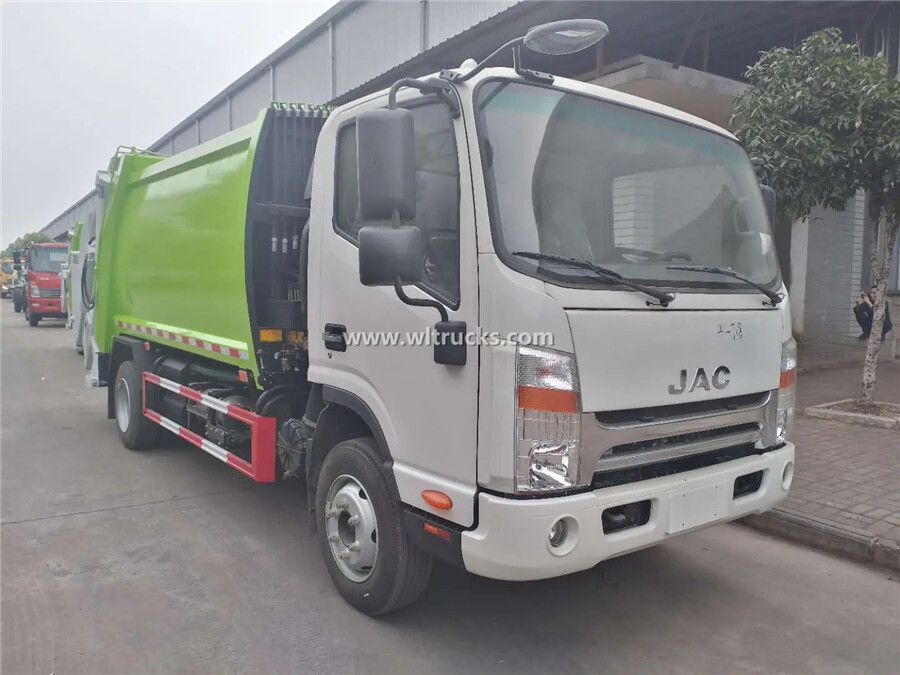 JAC shuailing 5 cubic meters compactor garbage recycle truck