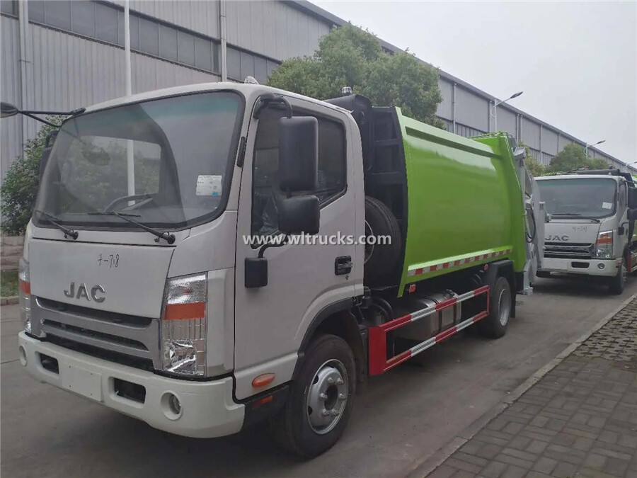 JAC shuailing 5 ton compactor waste recycle truck