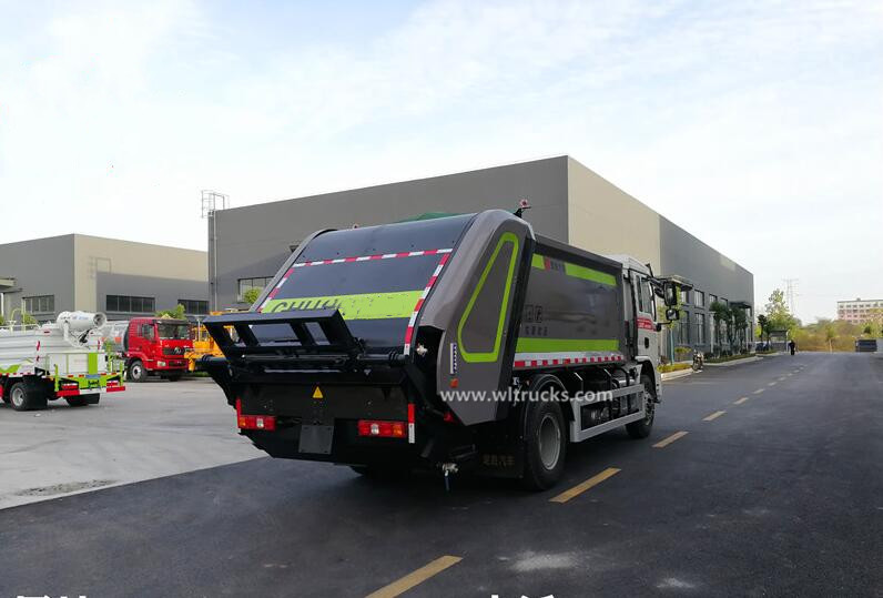 Shacman 10-14 cubic meters compactor rubbish collector truck