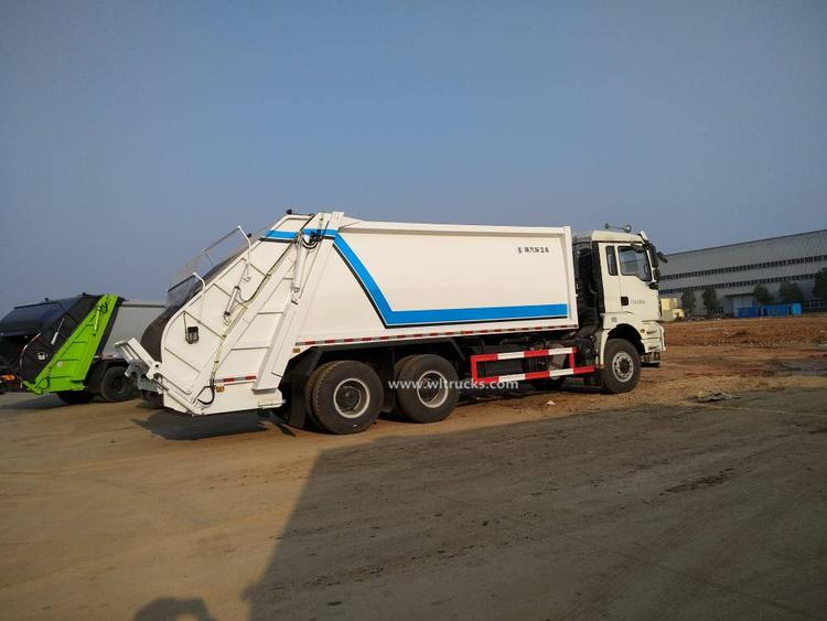10 wheel Shacman 18-20m3 compactor garbage truck