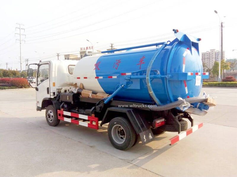 Shacman 5cbm vacuum sewage suction truck