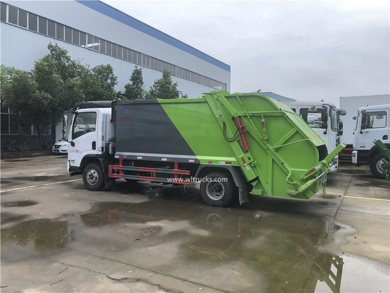 Shacman 8000L trash truck compactor