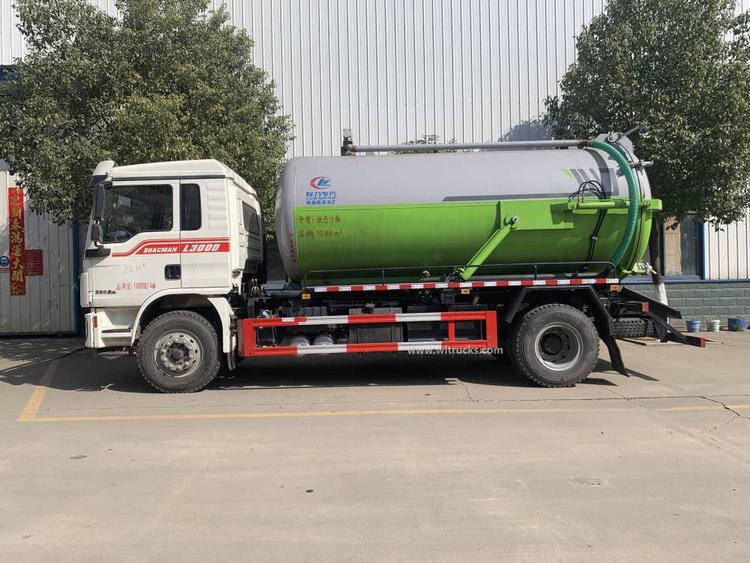 Shacman Delong 12000 liters vacuum sewage suction tank truck