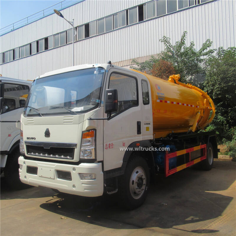 Sinotruk Howo 8m3 sewage vacuum trucks