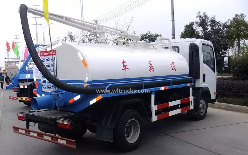Sinotruk Wangpai 5cbm vacuum septic tank truck
