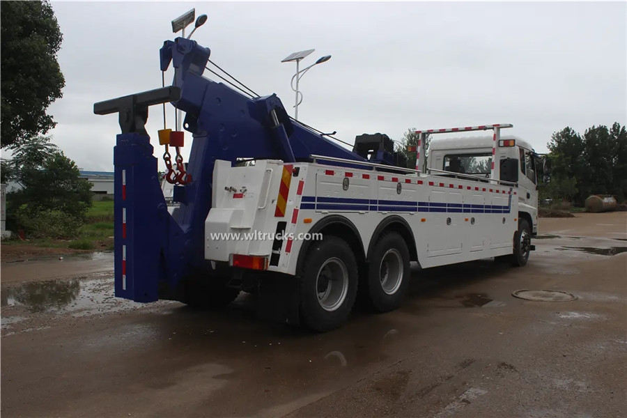 10 wheel Dongfeng kinland 20 ton heavy duty wrecker tow truck