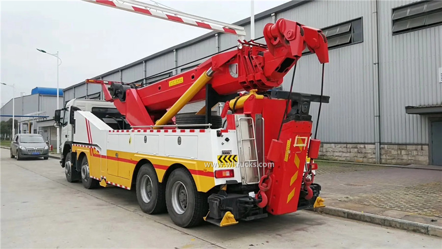 12 tire Volvo 60 ton rotator recovery wrecker towing trucks