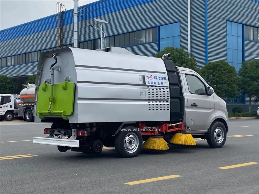 4 wheel Changan 2m3 small gasoline street sweeper truck