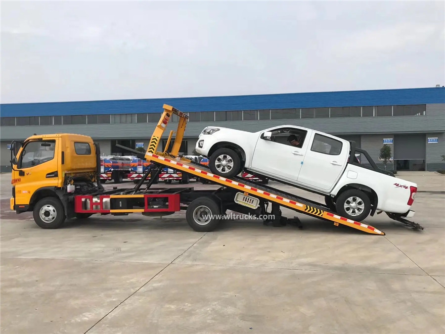 6 tyre JAC 5t flat bed wrecker tow truck