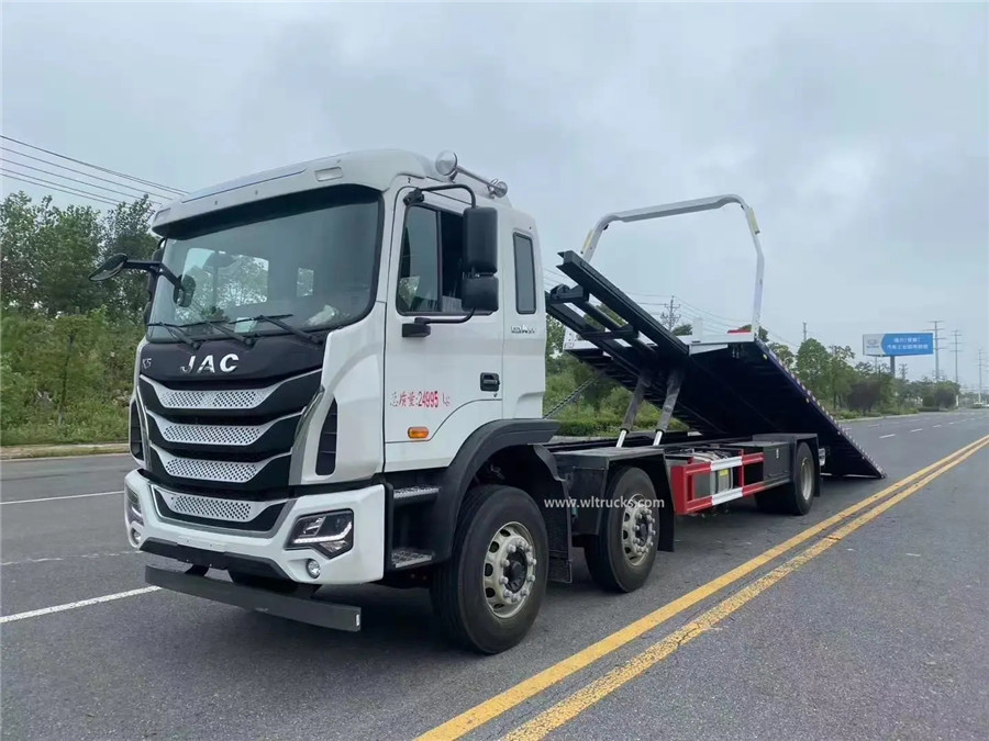 6x2 JAC K5 10ton flat bed wrecker truck