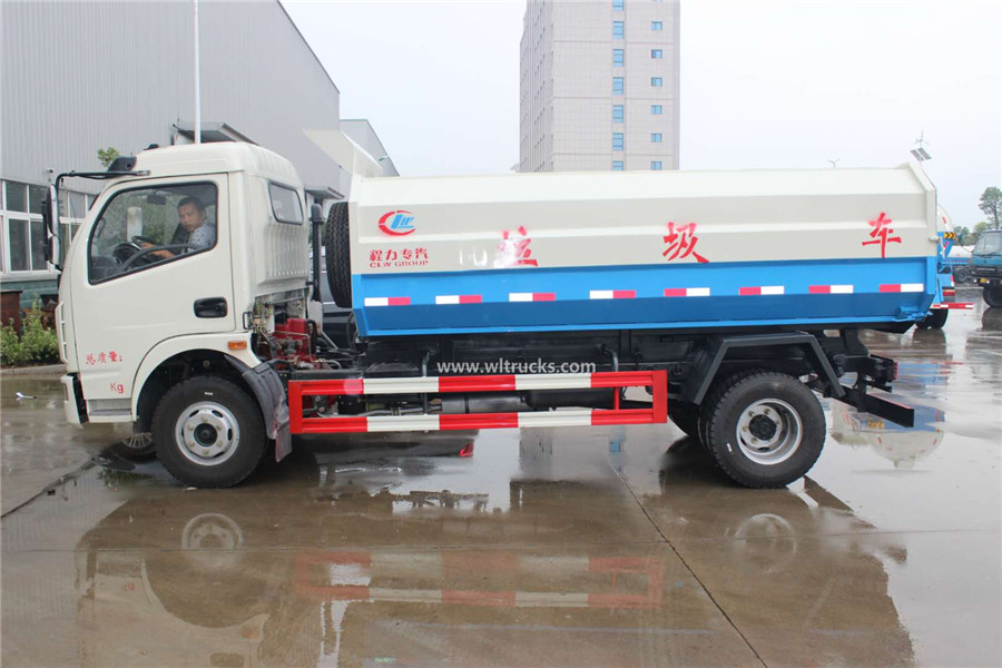 Dongfeng 6-8 ton side loaders garbage truck