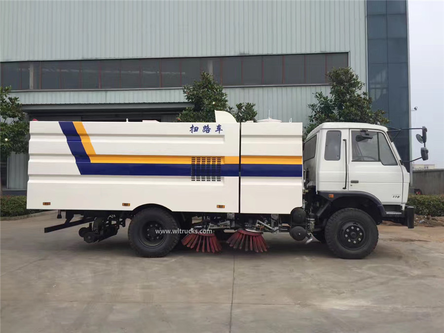 Dongfeng 8 ton diesel vacuum road sweeper truck