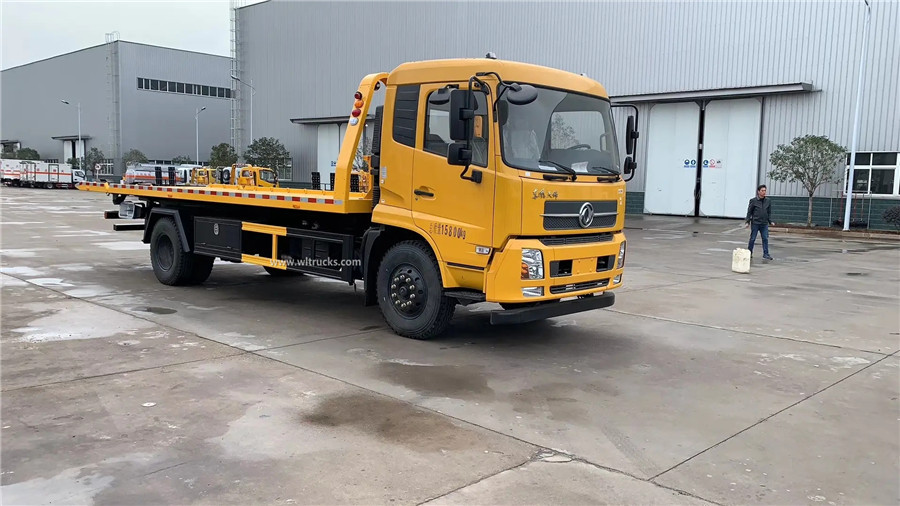 Dongfeng KR 6-8tonne flat recovery wrecker tow truck