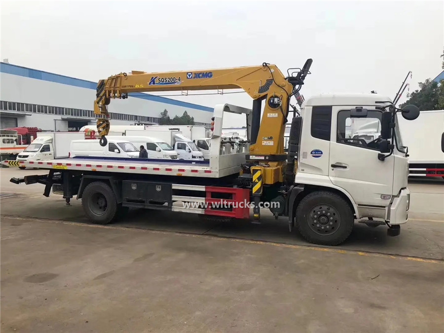 Dongfeng Kinrun 6-8 ton tow truck crane