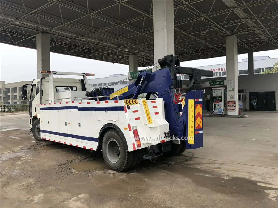 FAW 16 ton roll back recovery wrecker tow truck